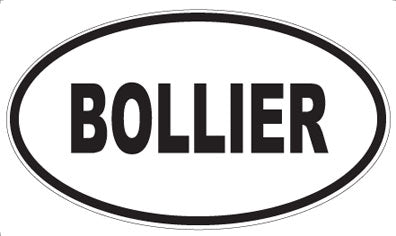 BOLLIER - Oval Sticker