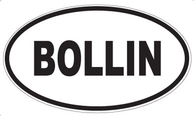 BOLLIN - Oval Sticker
