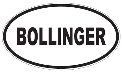 BOLLINGER - Oval Sticker