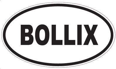 BOLLIX - Oval Sticker