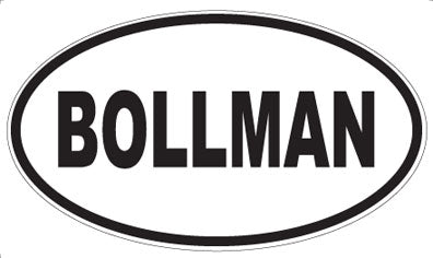 BOLLMAN - Oval Sticker