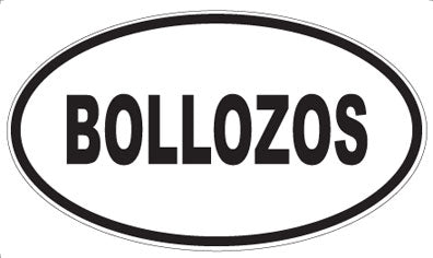 BOLLOZOS - Oval Magnet