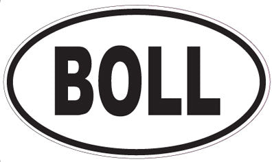 BOLL - Oval Sticker