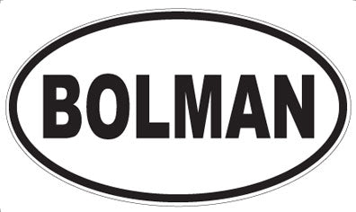 BOLMAN - Oval Sticker