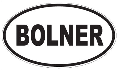 BOLNER - Oval Sticker