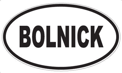 BOLNICK - Oval Magnet
