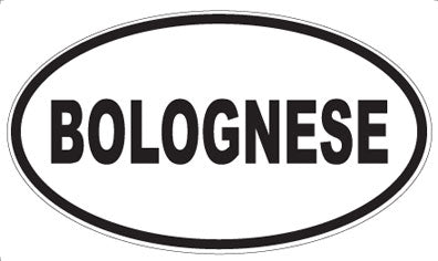 BOLOGNESE - Oval Sticker