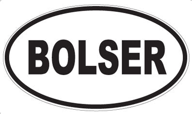 BOLSER - Oval Magnet