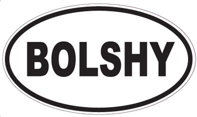 BOLSHY - Oval Sticker