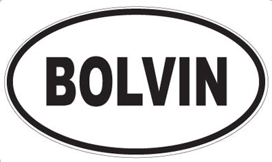 BOLVIN - Oval Sticker