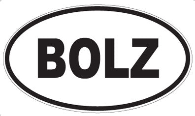 BOLZ - Oval Sticker