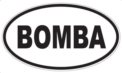 BOMBA - Oval Sticker