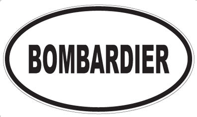 BOMBARDIER - Oval Sticker