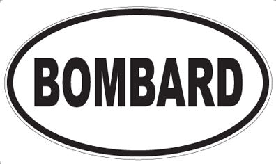 BOMBARD - Oval Magnet