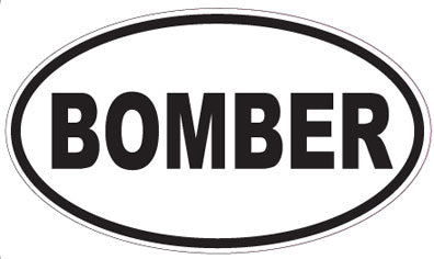 BOMBER - Oval Sticker