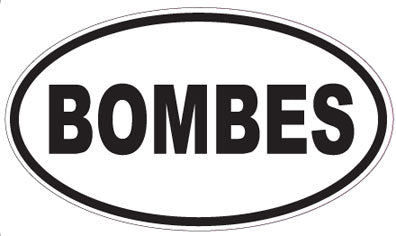 BOMBES - Oval Sticker