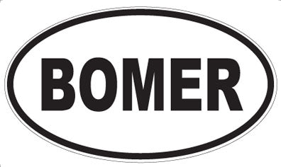 BOMER - Oval Magnet