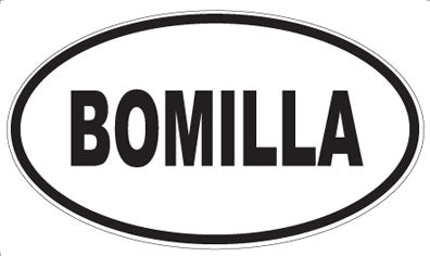 BOMILLA - Oval Sticker