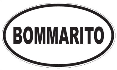 BOMMARITO - Oval Sticker