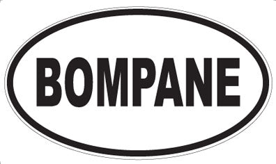 BOMPANE - Oval Sticker