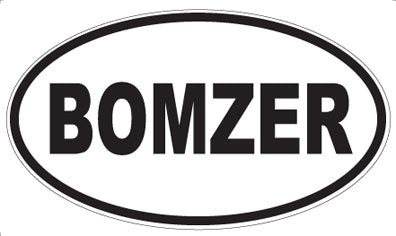 BOMZER - Oval Sticker