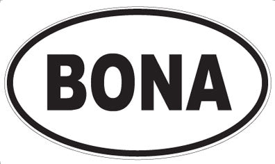 BONA - Oval Sticker