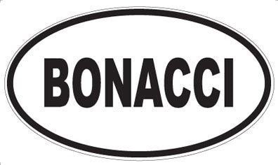 BONACCI - Oval Magnet