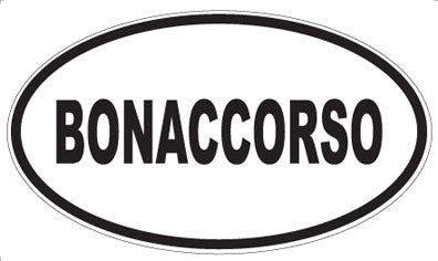 BONACCORSO - Oval Sticker
