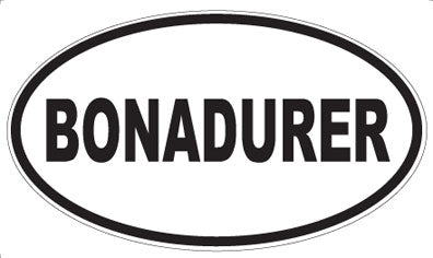 BONADURER - Oval Sticker