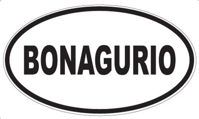 BONAGURIO - Oval Sticker
