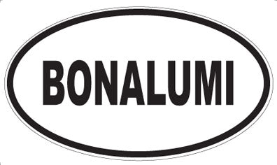 BONALUMI - Oval Sticker