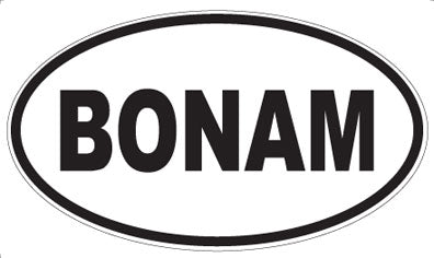 BONAM - Oval Sticker