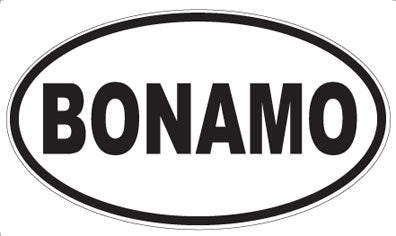 BONAMO - Oval Sticker