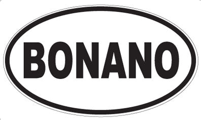 BONANO - Oval Sticker