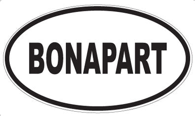 BONAPART - Oval Sticker