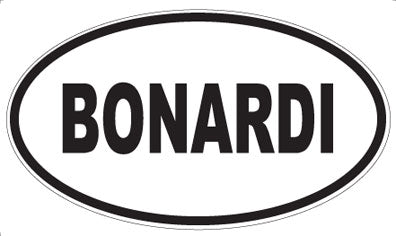 BONARDI - Oval Sticker