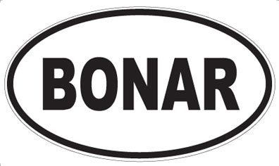 BONAR - Oval Magnet