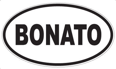 BONATO - Oval Sticker