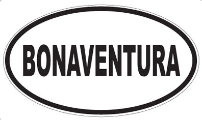 BONAVENTURA - Oval Sticker