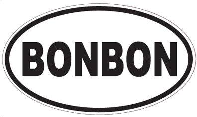 BONBON - Oval Sticker