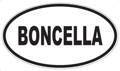 BONCELLA - Oval Sticker