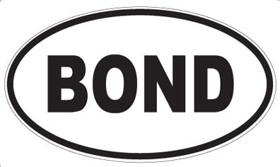 BOND - Oval Magnet