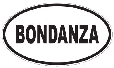 BONDANZA - Oval Magnet