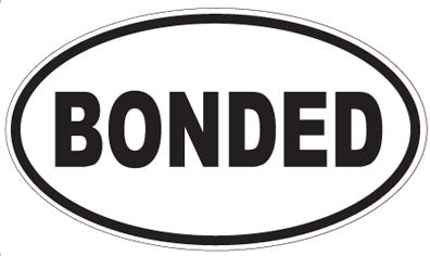BONDED - Oval Sticker