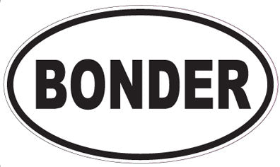 BONDER - Oval Sticker