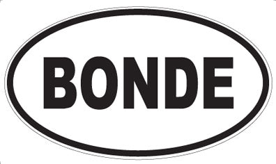 BONDE - Oval Magnet