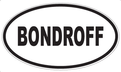 BONDROFF - Oval Magnet
