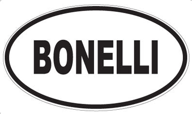 BONELLI - Oval Sticker