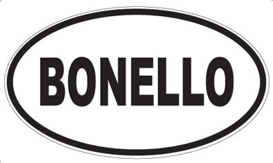 BONELLO - Oval Sticker