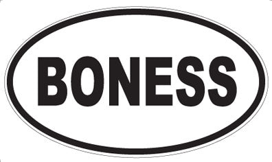 BONESS - Oval Magnet